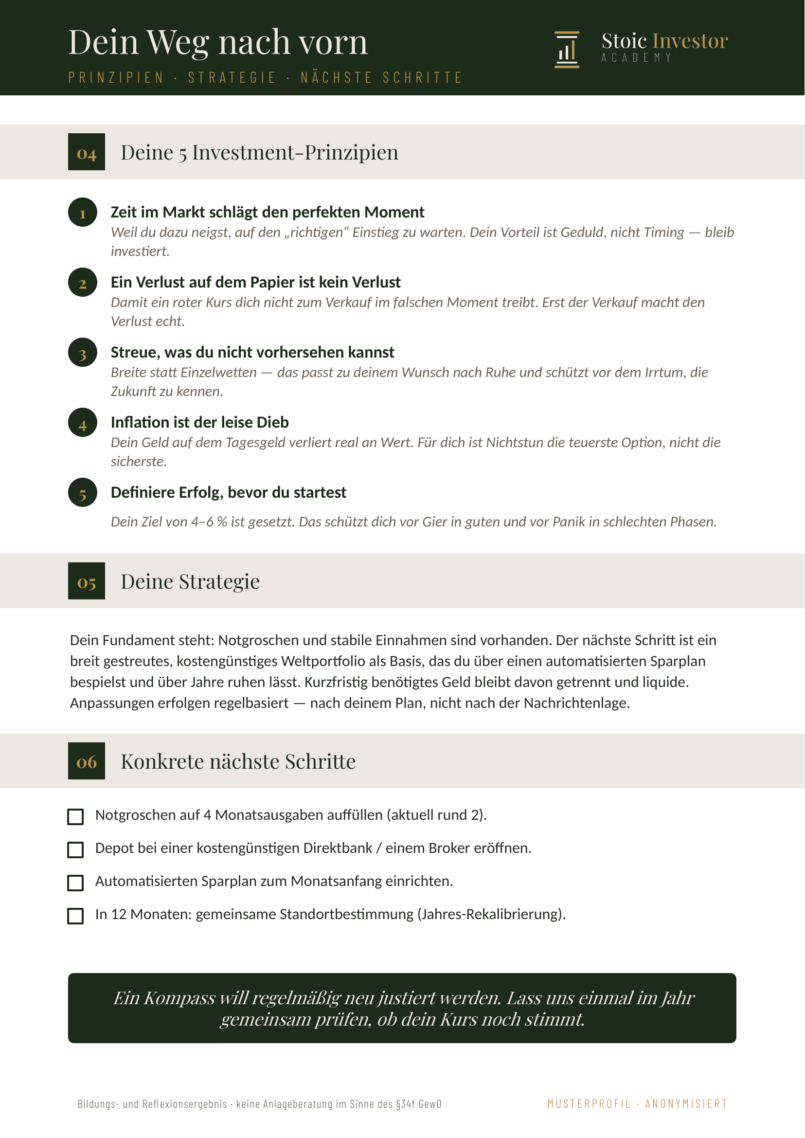 Investment-Kompass, Seite 2